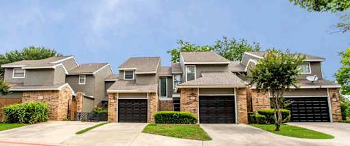 Front exterior view of townhomes