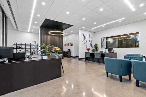 the lobby at 353 sacramento street