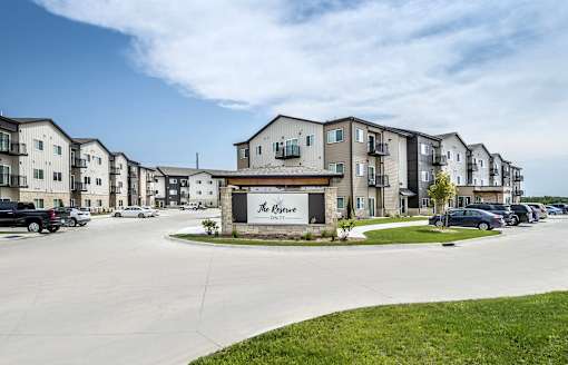 The front of apartment complex called The Kings Landing.