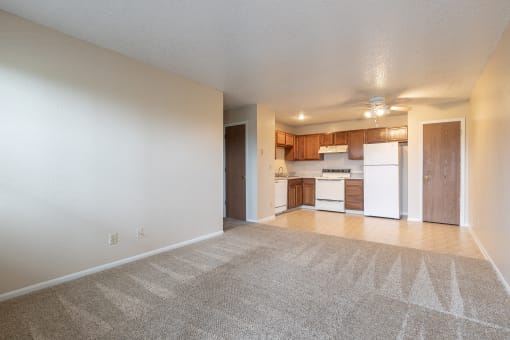 Southfork Apartment - Vacant 1-Bedroom Living Room
