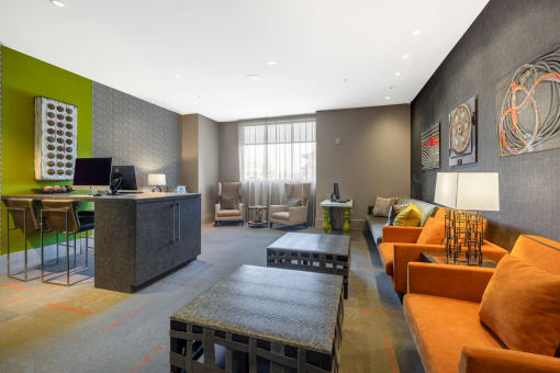 Lounge Area decor at Indigo 301 Apartments, King of Prussia, PA