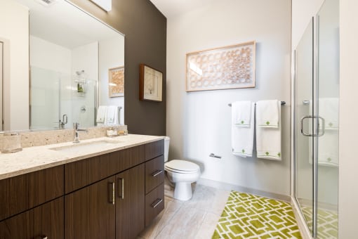 Luxurious Bathroom at Indigo 301 Apartments, King of Prussia