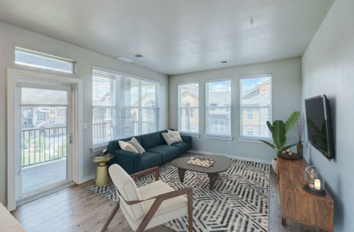 The Tenzing-Gray Living Room