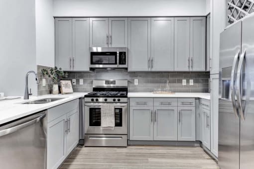 Fully Equipped Kitchen With Modern Appliances at One500, New Jersey