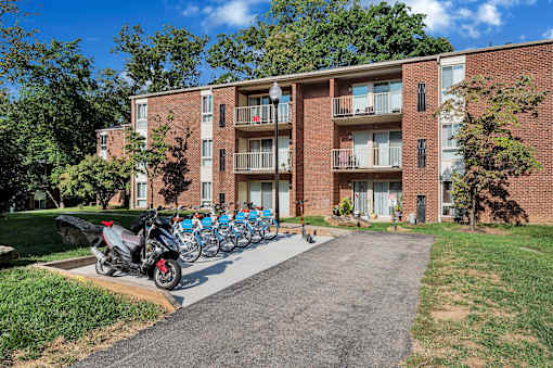Docking station for bicycle at Columbia Pointe, Maryland 