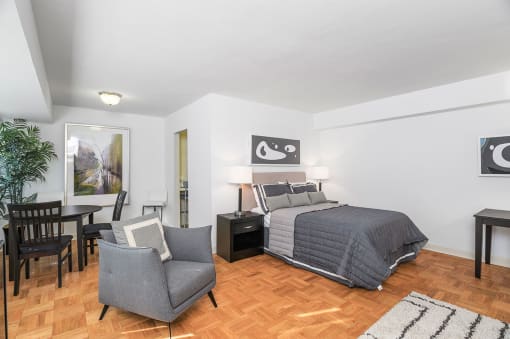 Studio Seating Area at Carillon House Apartments, Washington, DC