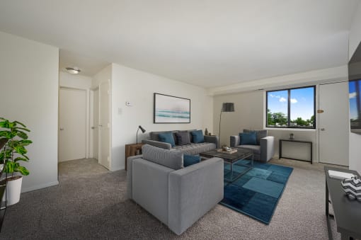 alternate view of living room at Seven Springs Apartments, College Park, 20740