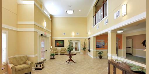 Hotel-style Lobby at Hammarlee House Apartments, Glen Burnie