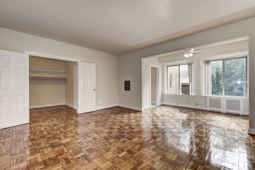 Parquet Hardwood Floors at Park Crescent, Washington