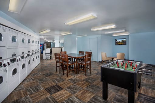 laundry facility at Colesville Towers Apartments, Silver Spring, Maryland
