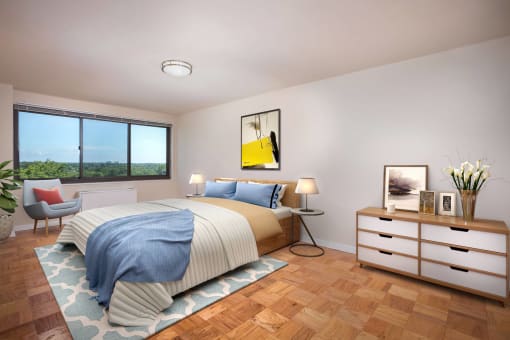 Bedroom at Colesville Towers Apartments, Maryland 20910