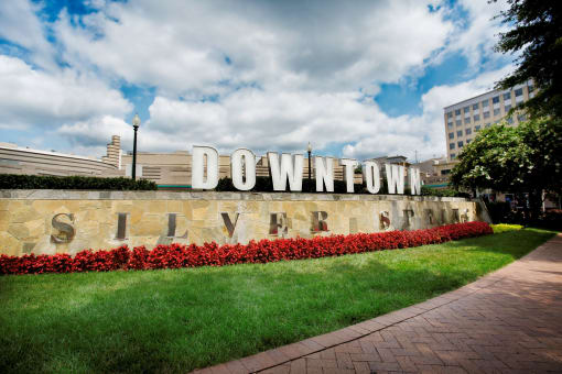 sign at downtown Silver Spring at Colesville Towers Apartments, Silver Spring, MD 20910