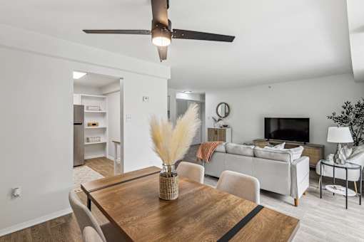 Warm Living And Dining Room at Columbia Pointe, Columbia, MD, Maryland , 21045