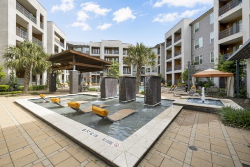 Picturesque Pool And Cabana Setting at Century Medical District, Dallas, 75235