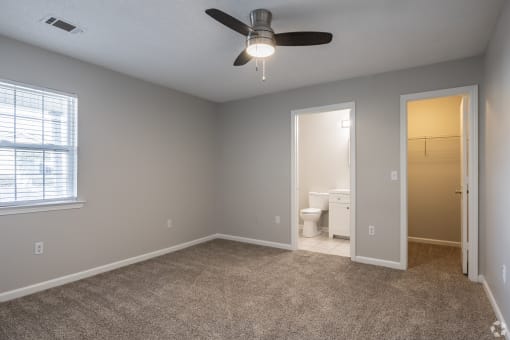 Bedroom with fan