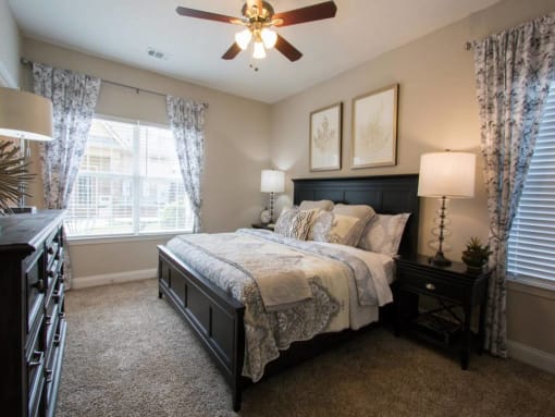 Bedroom With Ceiling Fan at Elevate Greene, McDonough, 30253