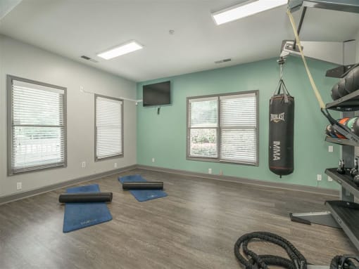 yoga room  at Avenues of Kennesaw East & West, Kennesaw, GA 30144