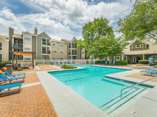 a large resort-inspired pool at avenues of kennesaw at Avenues of Kennesaw East & West, Georgia