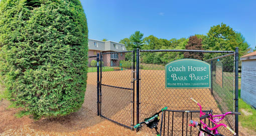 Dog park at Coach House, Chelmsford, MA, 01824