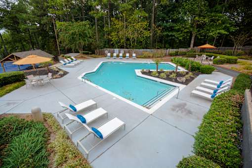 Aerial Pool View at The Carter 4250 Apartments, Norcross