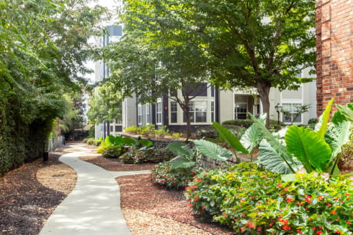 Courtyard Walking Path at Crest at Midtown, Atlanta, 30308