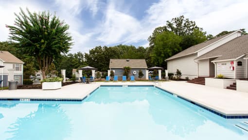 the swimming pool at our apartments at Magnolia Place at Stockbridge Apartments, Stockbridge, GA