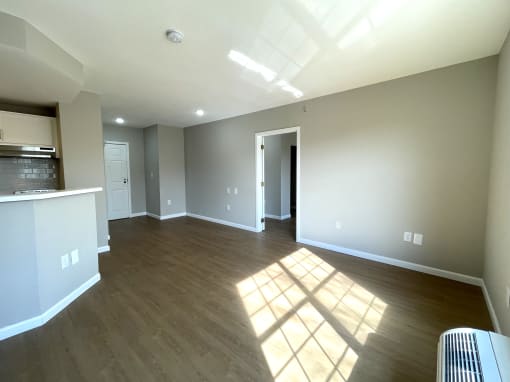 open-concept living space layout, Flats at 87Ten, Charlotte, NC 28262