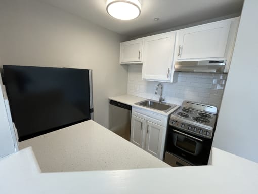 one bedroom kitchen at Flats at 87Ten, Charlotte, NC 28262