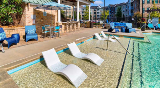 Pool patio at Eleven 85 Apartments, Atlanta