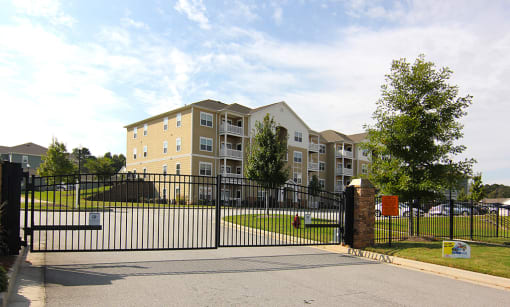 Gate entrance at the Haven at Reed Creek Apartments Martinez, GA