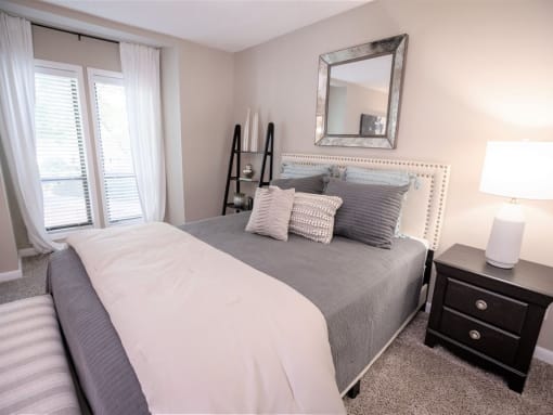 Light-filled bedroom  at Avenues at Holcomb Bridge, Georgia
