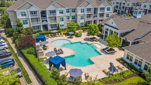 Aerial Pool View at Century Hampton Roads, Suffolk, VA 23435  