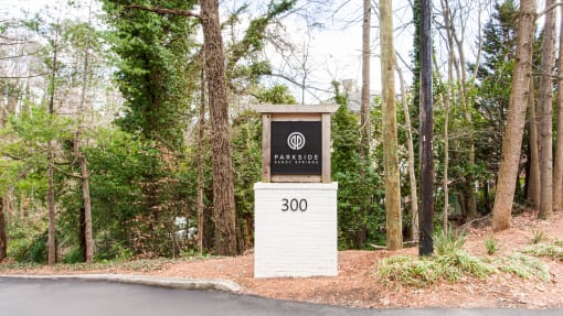 Entrance sign Parkside Sandy Springs Atlanta, GA