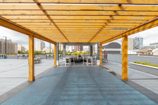 Rooftop Deck With Plenty Of Space To Lounge And Entertain at Crest at Midtown, Atlanta, GA