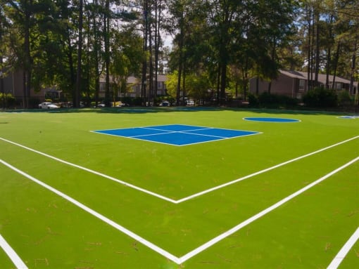 Outdoor sports court at the Grove at St. Andrews, Columbia, SC