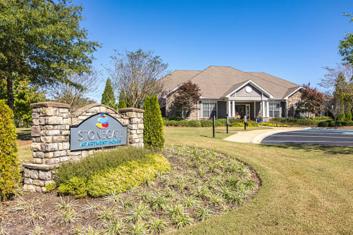 Welcoming Property Signage at STONEGATE, Alabama