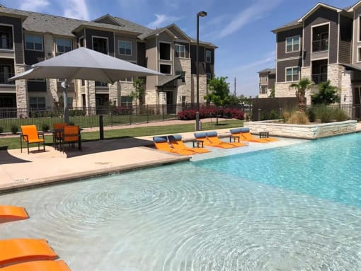 Swimming Pool With Relaxing Sundecks at Reserves at 700, Big Spring, Texas