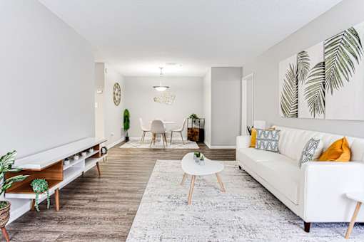 Living Area With Dining at Wildcreek Apartments, Clarkston, 30021