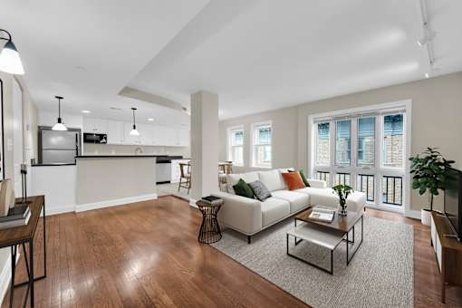 Kitchen and Living Room