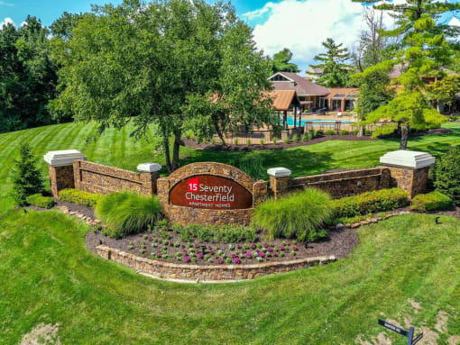 Exterior of entrance at 15Seventy, Chesterfield, MO 63017