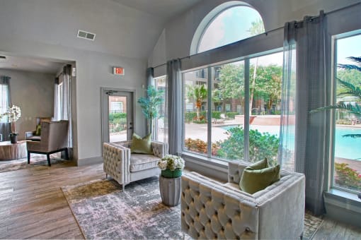 Community Clubhouseat The Aster Sugar Land Apartments, Sugar Land, Texas