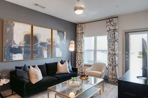 Modern Living Room at Caldwell, Texas, 77084