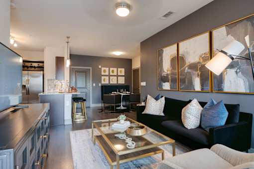 Living Area With Kitchen at Caldwell, Houston, TX, 77084