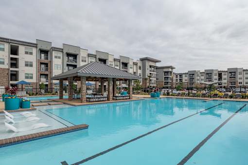 Large swimming pool at Caldwell, Houston, TX