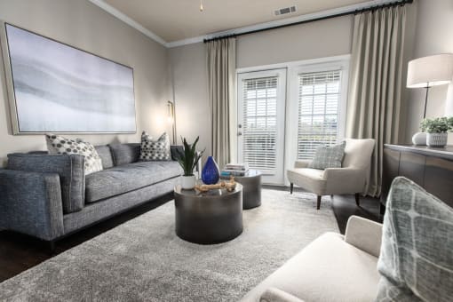 Model Living Room at Ansley Town Center, Georgia