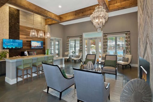 Interactive Clubhouse at Ansley at Roberts Lake, North Carolina