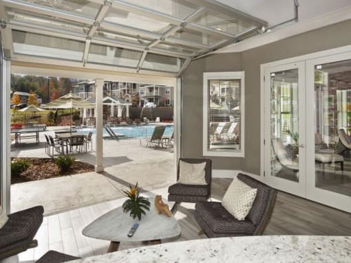 Resident Lounge at Ansley at Roberts Lake, North Carolina