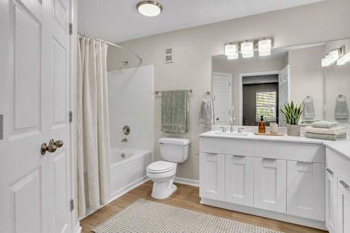 Primary Bathroom at Bridgewater Apartments, Duluth, Georgia