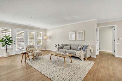 Spacious Living Room at Bridgewater Apartments, Georgia