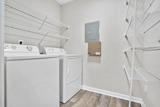 Laundry Room at Bridgewater Apartments, Duluth, Georgia